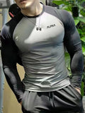 Aidase mens outfits Top Slim Fit Elasticity T Shirt For Man Tight Men's Clothing Gym Black Running A Winter Size Fashion Trends 2024 It Luxury Sale