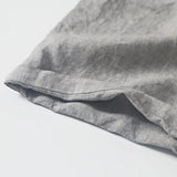 Aidase Boy Casual Summer Gray Linen Shorts Elastic Waist Lace Up Loose Shorts Male Streetwear Short Pants Sexy Beachwear Shorts for Men aidase-shop