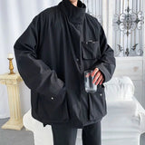 AIDASE  -  American New Simple Workwear Black Jacket Men Trendy Handsome Loose Korean Streetwear Versatile Large Size Student Jacket aidase-shop