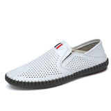 AIDASE  -  Spring Autumn New Breathable Loafers Soft Sole Anti Slip Trendy Deep Blue Men's Flat Shoes Fashion Men's Work Shoes aidase-shop