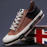 AIDASE  -  Brand Men's Canvas Shoes Breathable Outdoor Casual Sneakers Comfortable Spring Autumn Black Walking Sneakers Flat Design aidase-shop