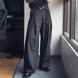 AIDASE  -  Men's A- Line West Pants Double Pleat Drapey Feel Casual Floor-Length Summer 2025 Loose Fit Design Sensation Knife Edge Pleats aidase-shop
