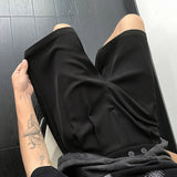 AIDASE  -  Summer Suit Shorts Men Fashion Social Mens Black Dress Shorts Korean Business Casual Shorts Mens Office Formal Shorts M-3XL aidase-shop