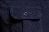 AIDASE  -  Men's Autumn Cotton Basic Japanese Style Corduroy Business Shirt Slim Fit Casual Long Sleeve Outerwear New Arrival aidase-shop