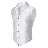 Casual Fit Men's Suit Vest Holiday Casual Turn-down Collar Single-button Embroidered Slimming Men's Fashion Vest aidase-shop