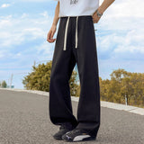 AIDASE  -  Korean Streetwear Baggy Jeans Men Fashion Loose Straight Wide Leg Denim Pants Autumn New Men's Brand Clothing Long Jean Trousers aidase-shop