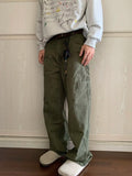 AIDASE  -  New Autumn and Winter Fashion Korean Version Patchwork Retro Workwear Wide Leg Loose and Versatile Handsome Youth Casual Pants aidase-shop