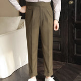 Aidase High Quality Trousers Pant For Man Office Trouser Men Business Casual Pant British Social Club Outfits Pantalones Hombre aidase-shop