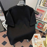 AIDASE  -  American Style Men's T-shirt Summer Trend Simple Pearl Spliced Round Neck Short Sleeve Niche Design Loose Men Tops aidase-shop