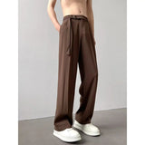 AIDASE  -  Draped Casual Suit Pants for Boys' Japanese Light Luxury High-end Draped Trousers Loose Straight Wide-leg Trousers aidase-shop