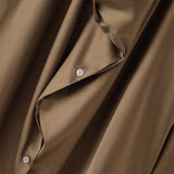Aidase French Style Silk Men's Shirt Spring Autumn Commuting Collar long sleeve Tops Streetwear Fashion Lightweight Loose Shirts