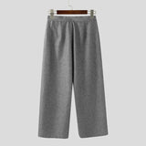 AIDASE  -  Men Pants Solid Color Loose Button Joggers Casual Straight Trousers Men Streetwear 2025 Fashion Male Long Pants S-5XL aidase-shop