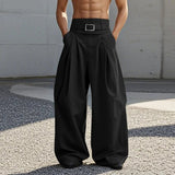 AIDASE  -  2025 American Style Trousers Fashion Men Deconstruct High Waisted Pants Casual Streetwear Loose Wide Leg Pantalons S-5XL aidase-shop