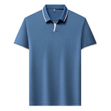 Aidase Perfect Men's V-neck Polo Shirt, Summer Short-Sleeved Top, Men's Advanced Clothes Suitable for Business and Leisure aidase-shop