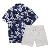 AIDASE  -  Business Attire For Men Mens 2 Piece Beach Vacation Set Shirts And Shorts Suit Outfits Bed Suits спортивный костюм мужской aidase-shop
