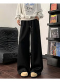 AIDASE  -  Scimitar Trousers Men's Winter Oversize Lazy and Relaxing Pants Straight Wide-leg Pants aidase-shop