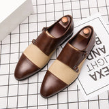 AIDASE  -  Classic Men Loafers Men Casual Comfortable Fashionable Pointed Leather Shoes Men Gentlemen's Banquet Social Shoes aidase-shop