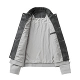 AIDASE  -  Autumn Fake Two-Piece Casual Jackets Men Loose Fashion Outwear Male Daily Patchwork Turn Down Collar Windproof Jacket Coat aidase-shop