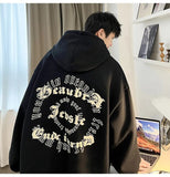 Oversized Men's Hoodies Foaming Printing Autumn Winter Jumpers Fashion Brand Hip Hop Male Hooded Sweatshirts aidase-shop