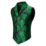 Casual Fit Men's Suit Vest Holiday Casual Turn-down Collar Single-button Embroidered Slimming Men's Fashion Vest aidase-shop