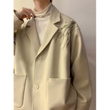 Aidase Casual Blazers Men Orchid Embroidery Solid Color Single Breasted Suit Jackets Japan Style Notched Collar Popular Interview Suits