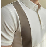 AIDASE  -  New Men's Stretchable Business Casual Polo Shirt, Fashion Slim Fit Short Sleeve T-Shirt, Available in Plus Sizes M-5XL. aidase-shop