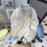 Aidase American High-end Hiphop Cool Suede Jacket for Men Women Autumn Winter Trend High Street Bomber Jacket Baseball Uniform Jacket aidase-shop