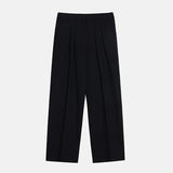 AIDASE  -  Trendy Straight Leg Loose Fit Casual Pants for Men Spring Summer New Arrival Korean Sle Pure Color Thin Double Pleat Long Pant aidase-shop