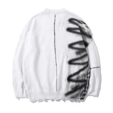 AIDASE  -  New Fashion Men's Loose Simple Basic Casual Trendy Daily O-neck Long Sleeve Knitted Sweater Pullovers Male Printed Clothes Tops aidase-shop