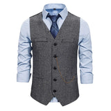 Aidase Single Breasted Vest Sportsman Vest Gilet Men Suits for Wedding Vests Men Skin Waistcoat Steampunk Full Men's Suit aidase-shop