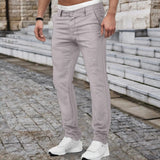 AIDASE  -  Pleated Mens Pants Mens Spring And Small Dress Pants Casual Loose Thin Drape Feeling Simple Small Straight Summer aidase-shop