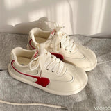 AIDASE  -  Thick soled retro shoes for women's spring new versatile casual lightweight sports board shoes  daily comfortable women's shoes aidase-shop
