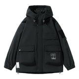 Aidase Fashion Men's Spring Autumn Functional Jacket WaterProof Hooded Outdoor Solid Color Aviator Outerwear Casual Punk Men's Clothing aidase-shop