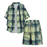 AIDASE  -  3 Piece Suit Men Classic 2 Piece Men'S Outfit Men'S Shirt Men'S Shirt Men'S Set Floral Pattern Floral Short Men'S Summer Suits aidase-shop