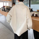 AIDASE  -  2025 New Fashion Men Jacket PU Leather Design Stand Collar Long Sleeve Zipper Male Coats Stylish Handsome Menswear 21E6325 aidase-shop
