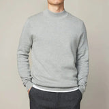 AIDASE  -  Autumn and Winter Half Turtleneck Sweater Men Bottoming Sweater Solid Color Long Sleeve Couple Japanese Knitted Sweater Men aidase-shop