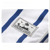 AIDASE  -  Men's Striped Quick-Dry Beach Shorts Summer Casual Drawstring Swim Trunks Breathable Loose Sports Shorts Swimming & Daily Wear aidase-shop