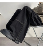 AIDASE  -  Summer New Men Jeans Loose Wide Leg Floor-Length Male Denim Pants Niche Design Style Highlighted Lines Trousers 21E6844 aidase-shop