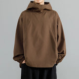 Men's Hooded Sweatshirt Solid Color Unisex Casual Pullover Fashion Loose Comfort Relaxed Top Regular Wrinkle Resistant Hoodie