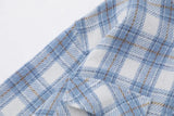 AIDASE  -  Spring Autumn Vintage New Fashion Men's Casual Trendy Loose Simple Basic Plaid Hooded Shirts Male Daily Long Sleeve Coat Clothes aidase-shop