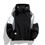 AIDASE  -  Couple models tide clashing color outdoor windbreaker men and women with the same paragraph hooded punching jacket male spring a aidase-shop