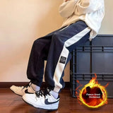 AIDASE  -  Thickened Fleece Men's Winter Casual Pants Cuffed Sports Sweatpants Corduroy Men's Trousers Autumn Winter Style Comfortable Loos aidase-shop