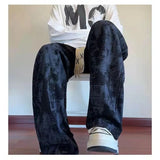 AIDASE  -  American Tie-dye Washed Pants Men's New Sweatpants Straight Loose Sports Casual Trousers aidase-shop