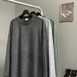 AIDASE  -  American Casual Hairy Sweatshirt Men's Autumn Winter Hip Hop Preppy Loose Lazy Long-sleeved T-shirt High-end Casual Inner Wear aidase-shop