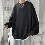 Hoodies Jacquard Sweatshirt Mens White Pullover Streetwear Casual Fashion Clothes Mens Oversized Korean Harajuku T Shirt aidase-shop