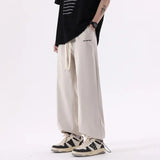 AIDASE  -  Ice Silk Men Casual Pants Loose Summer Thin Quick Drying Sports Solid Casual Draping Wide Leg Pants Preppy Hip Hop Trousers aidase-shop