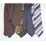 AIDASE  -  2PCS Neck Ties Set Fashion Paisley Striped Neckties Gentlemen Daily Wear Navy White Block Pocket Square Wedding Tuxedo Accessory aidase-shop