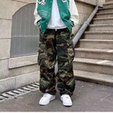 AIDASE  -  American High Street Retro Hiphop Camouflage Work Pants Slimming Casual Pants for Men And Women Loose Fit Comfortable Trousers aidase-shop