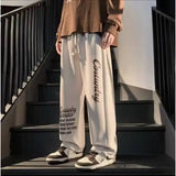 AIDASE  -  Summer Thin Trendy Pants Printed High Street Fashion Straight Pants Autumn Winter Plus Velvet Versatile Loose Casual Pants Chic aidase-shop
