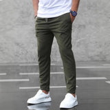 AIDASE  -  Business Casual Men's Pants Micro Beam Sports Versatile Long Trousers Comfortable Fit Summer Fashion aidase-shop